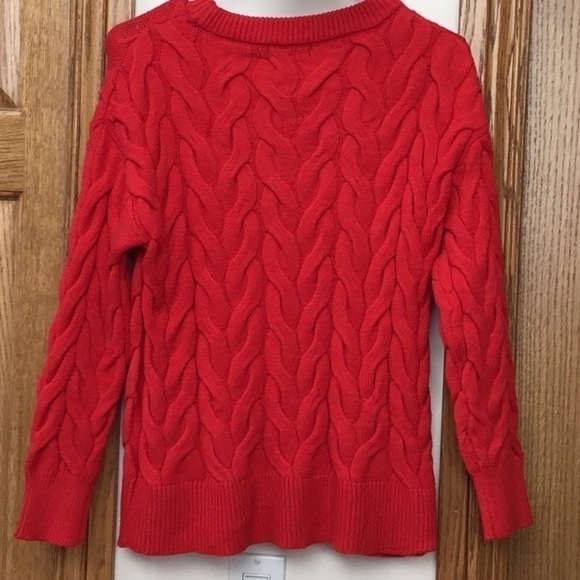 Philosophy cable knit sweater. Women’s size XS/TP. Red apple. NWT - Picture 6 of 11
